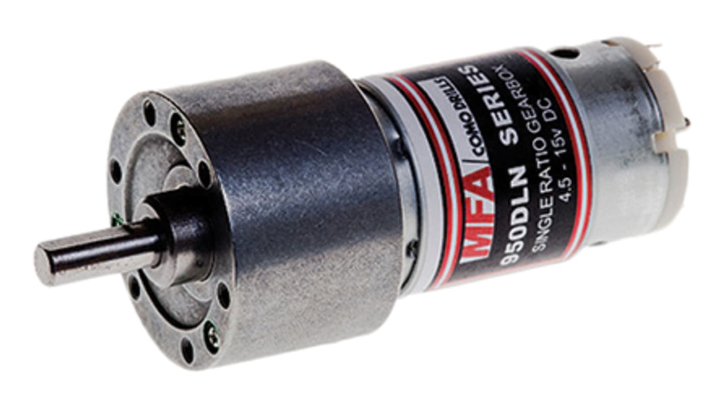 RS PRO Brushed Geared DC Geared Motor, 7 W, 12 V dc, 29 Ncm, 119 rpm