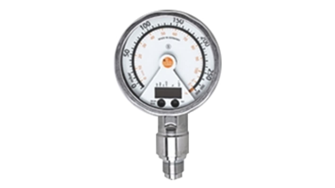 PG2458 | ifm electronic Pressure Sensor, -12.5mbar Min, 0.25bar Max ...