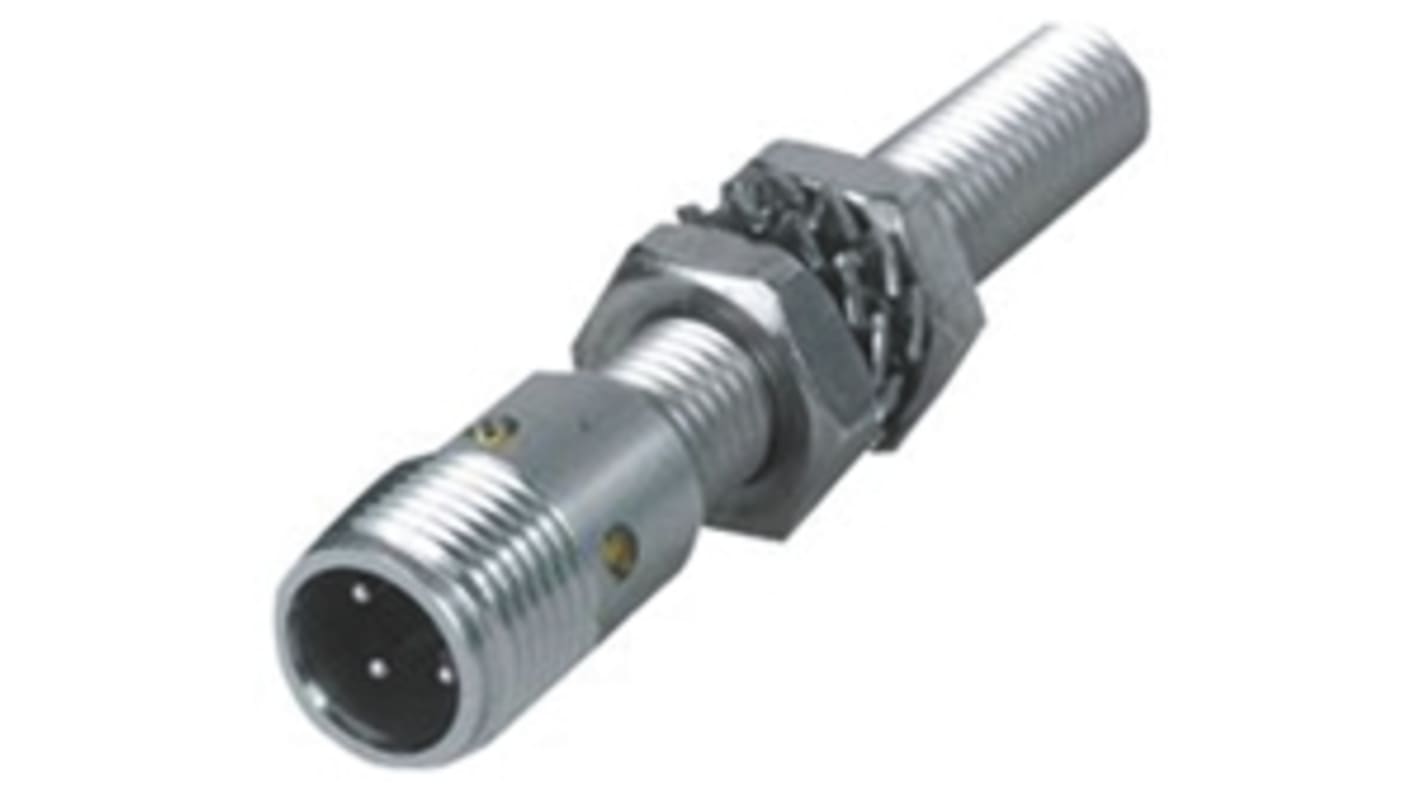 Turck Inductive Barrel-Style Proximity Sensor, M12 x 1, 3 mm Detection, PNP Output, 10 → 30 V dc, IP67