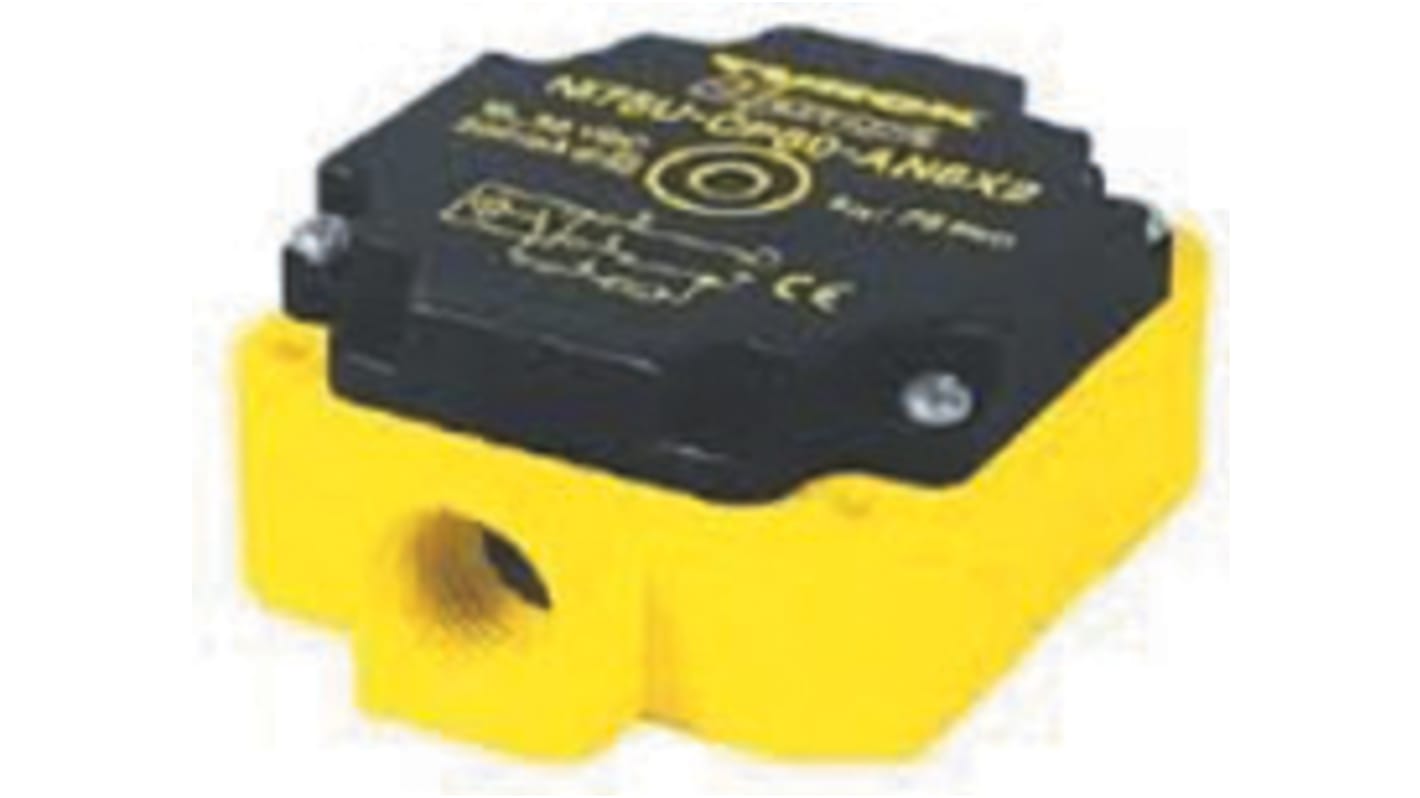 Turck Inductive Block-Style Proximity Sensor, 75 mm Detection, PNP Output, 10 → 65 V dc, IP67