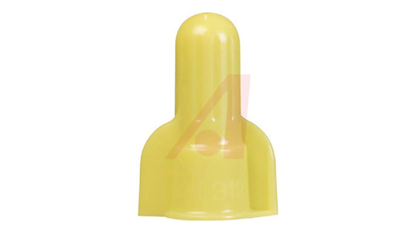 3M, 312 Crimp Closed End Connector, Yellow, Insulated 22 → 8 AWG