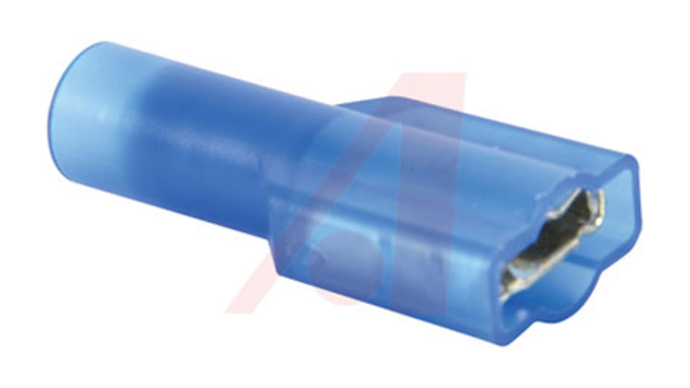 3M FD1 Blue Insulated Female Spade Connector, Receptacle, 0.25 x 0.032in Tab Size