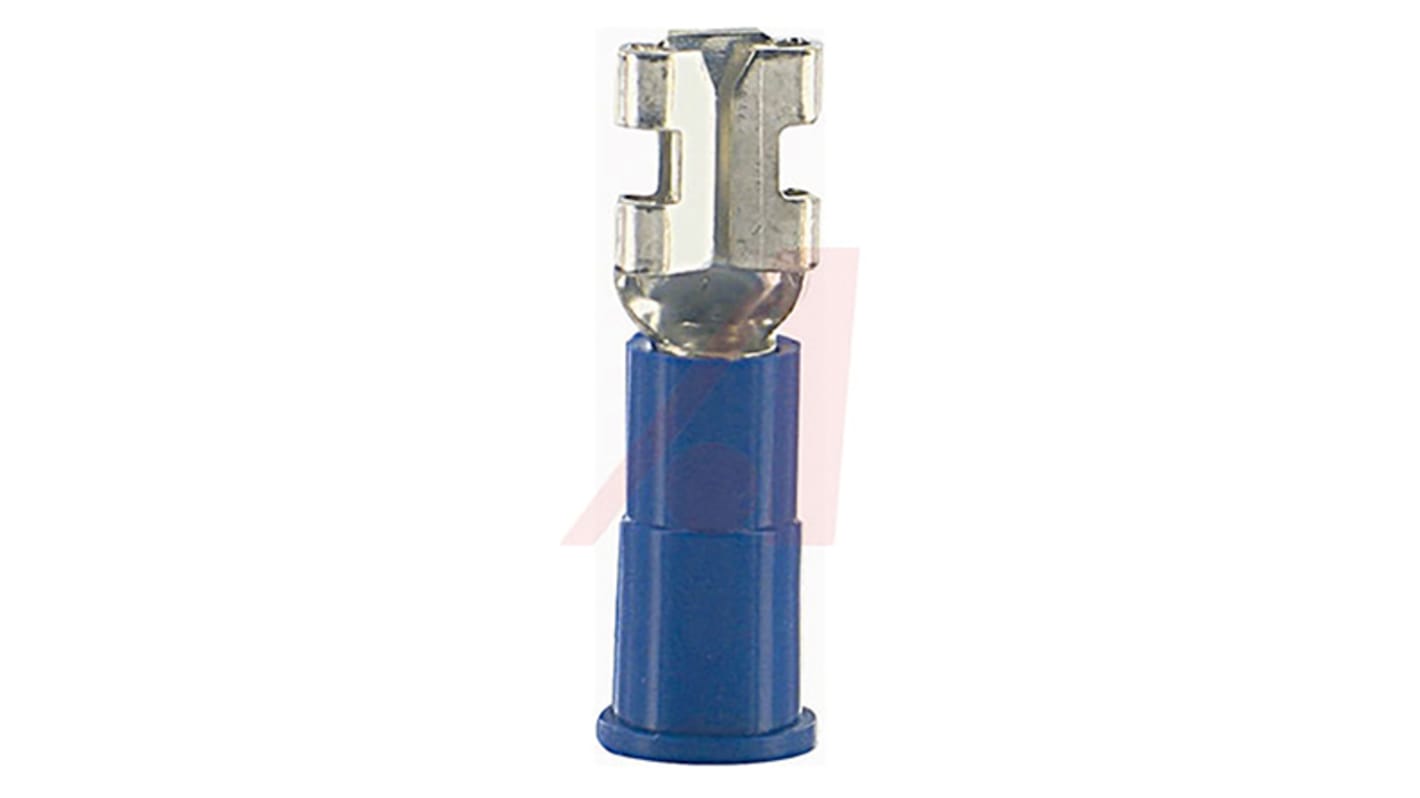 3M FDV Blue Insulated Female Spade Connector, Receptacle, 0.187 x 0.02in Tab Size