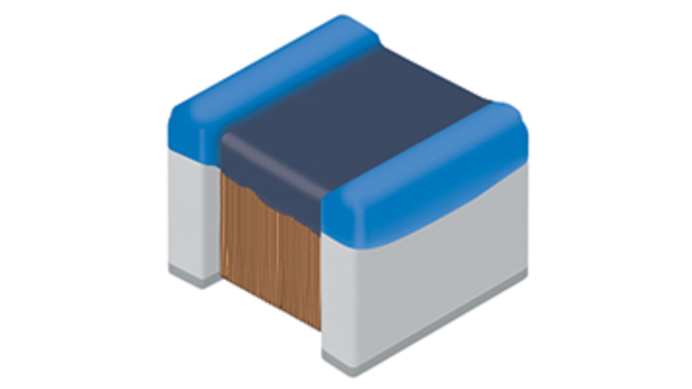 Murata, LQW, 1008 Unshielded Wire-wound SMD Inductor with a Non-Magnetic Core Core, 1 μH ±5% Wire-Wound 370mA Idc Q:35