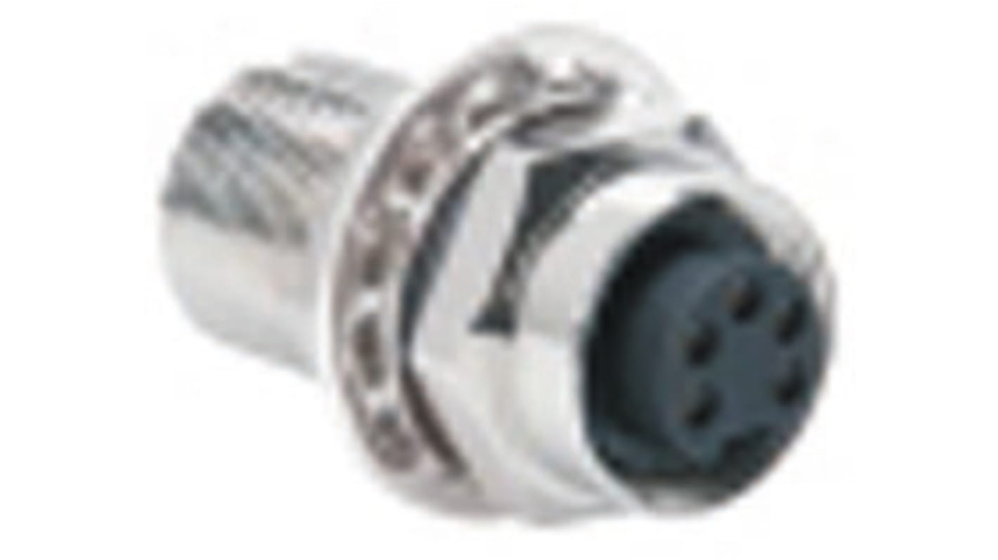 Conector circular Turck macho, hembra serie RSF RKF de 4 vías Hembra, Macho, Montaje en Panel, IP67