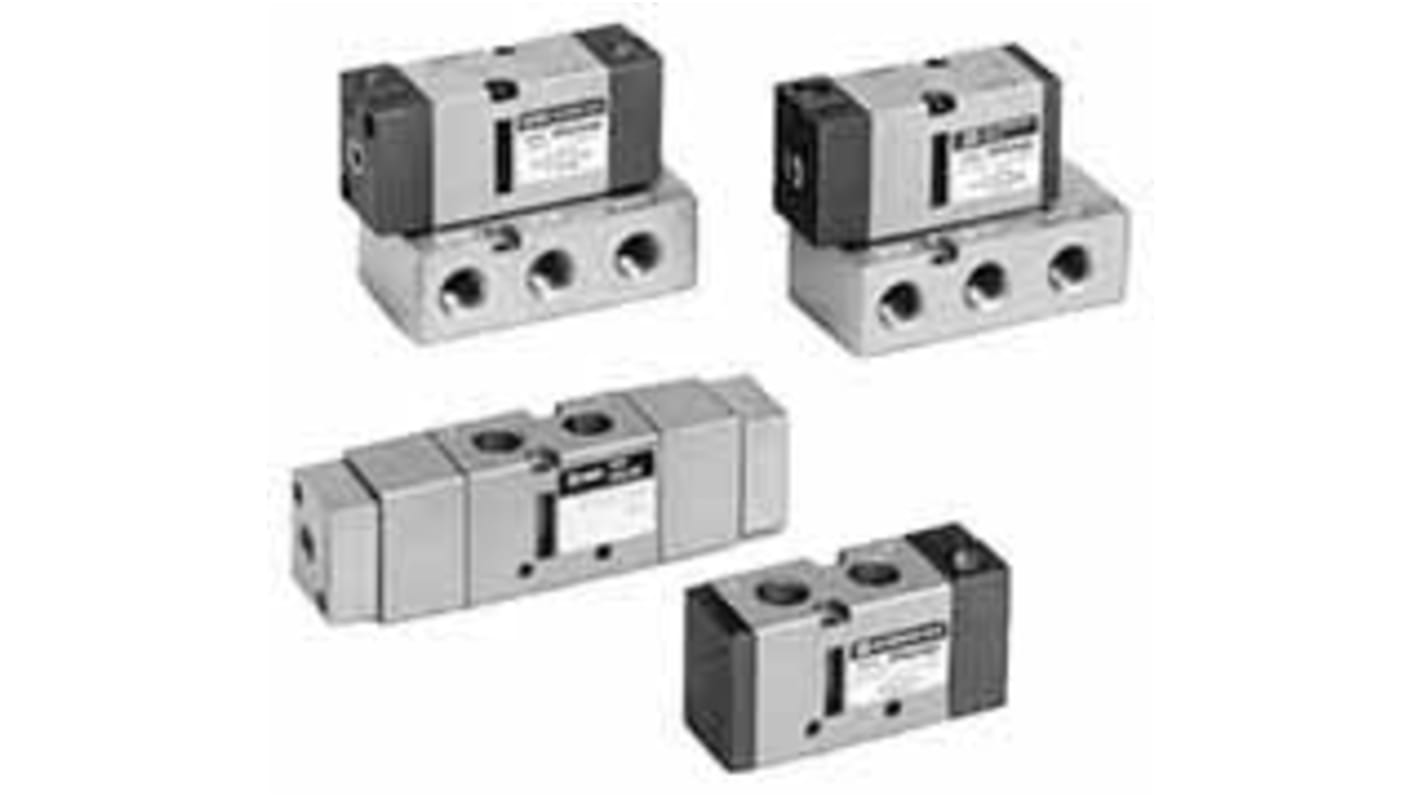 Elettrovalvole per pneumatica SMC, NPT 1/4, funzione 5/2, azionamento Solenoide