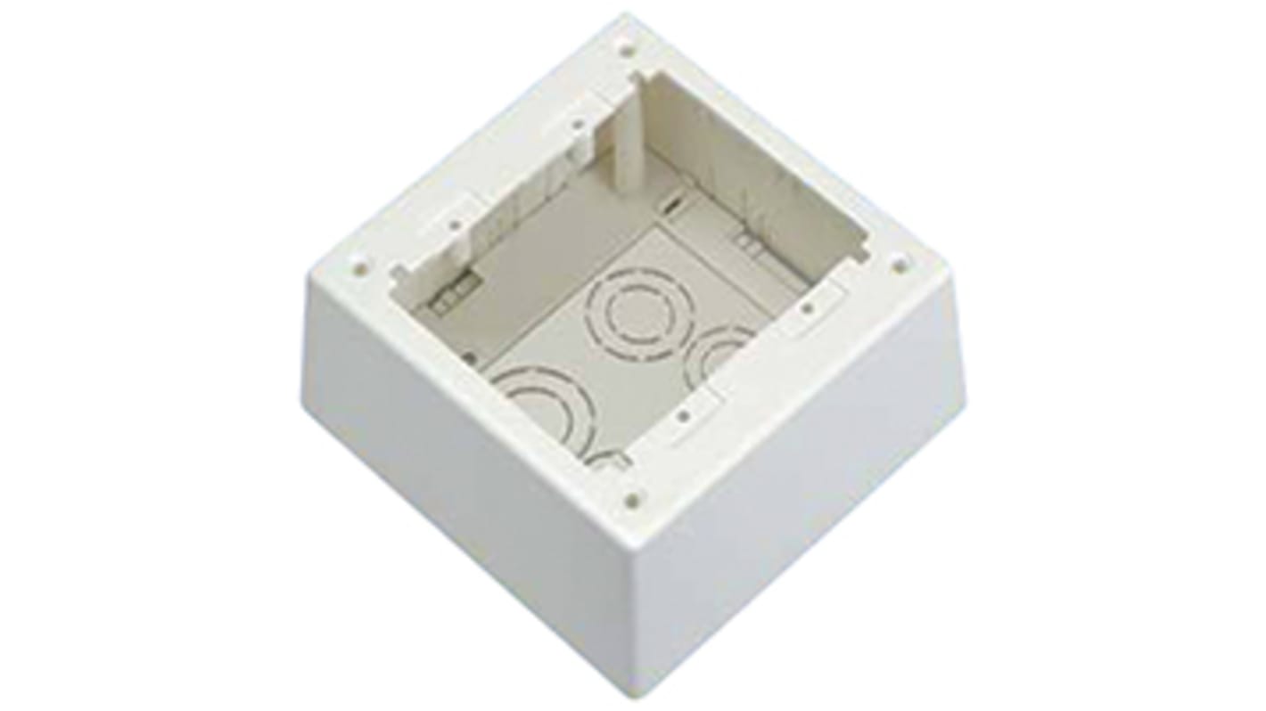 Panduit PVC Back Box, 2 Gangs, 132.6 x 132.6 x 70.1mm