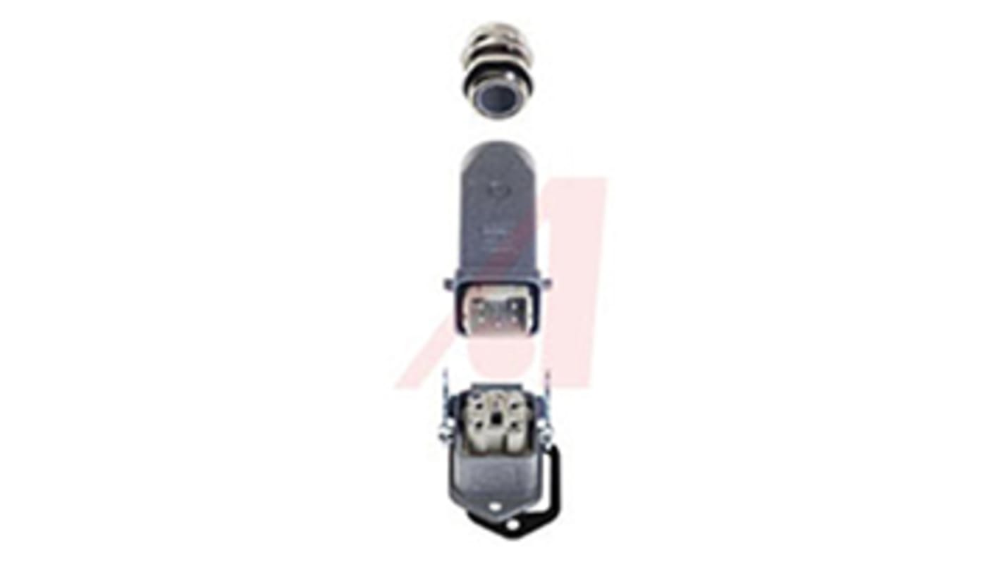 Conector de potencia HARTING HAN 4A de 4 vías, 230 / 400 V, 10A, IP67, con rosca M20