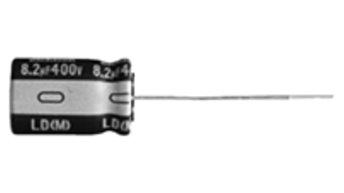 Condensatore Nichicon, serie LD, 4.7μF, 400V cc, ±20%, +105°C, Radiale, Foro passante