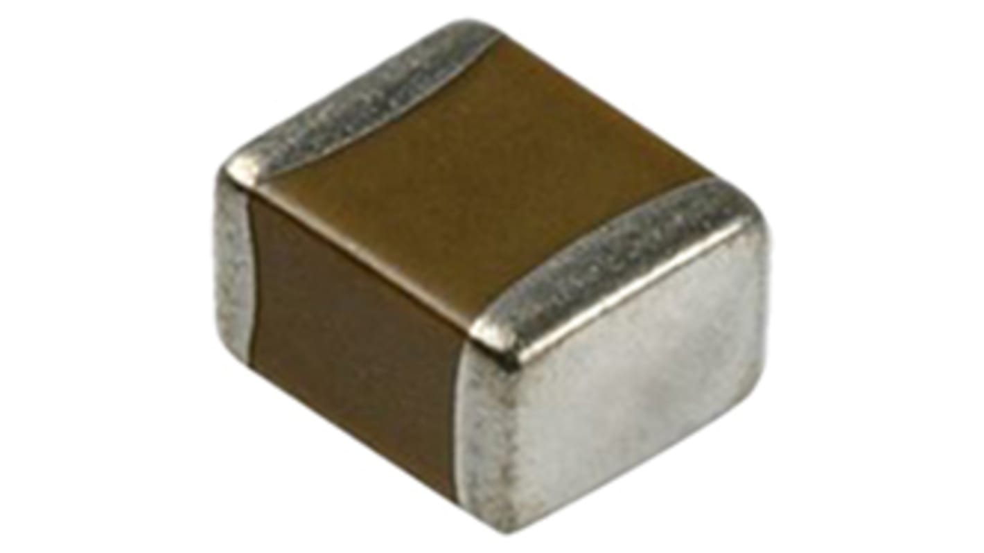 Murata 1nF Multilayer Ceramic Capacitor MLCC, 50V dc V, ±2% , SMD