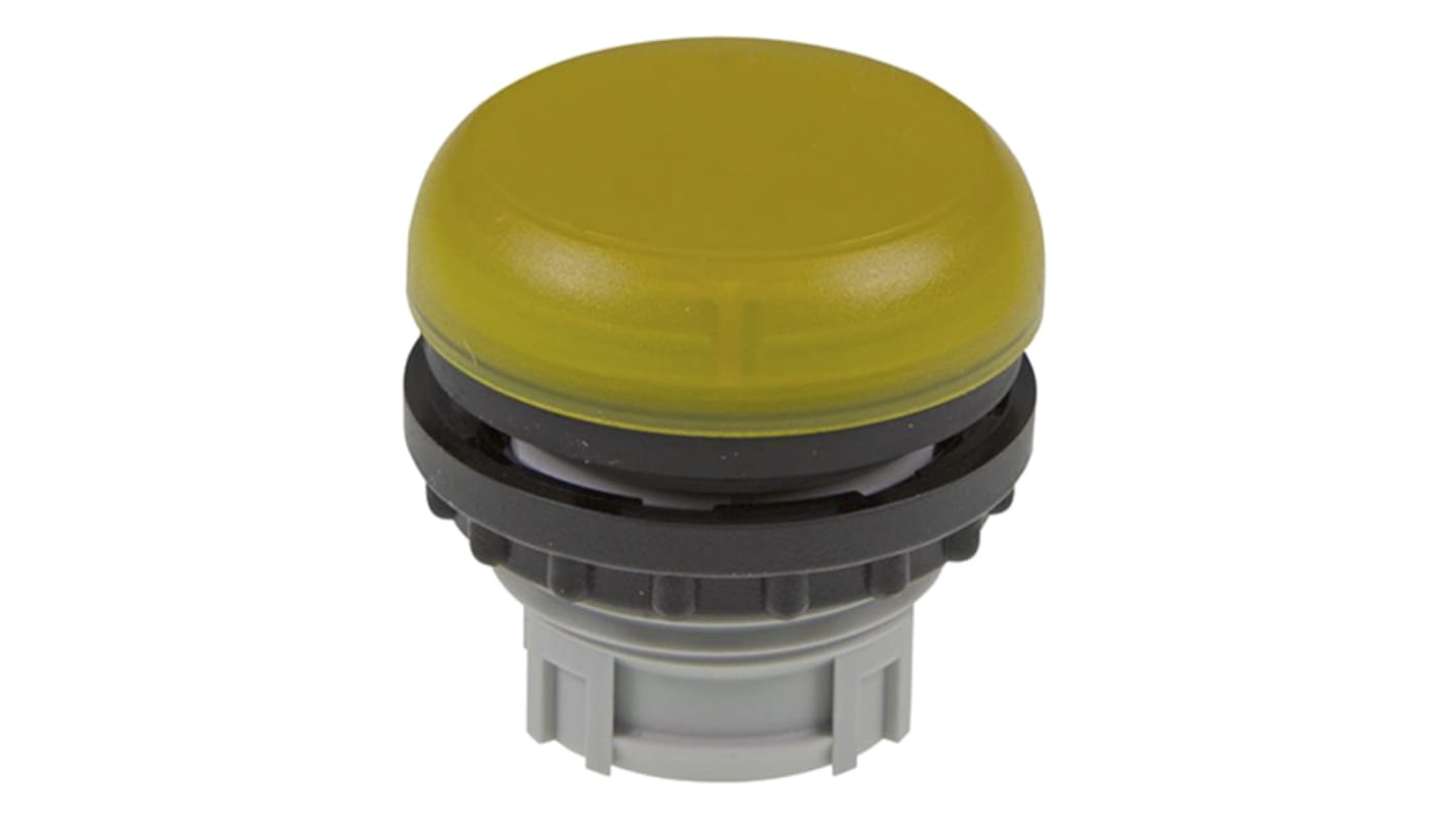 Tête de voyant lumineux Jaune Eaton, série M22, diam. découpe 22.5mm, IP69K