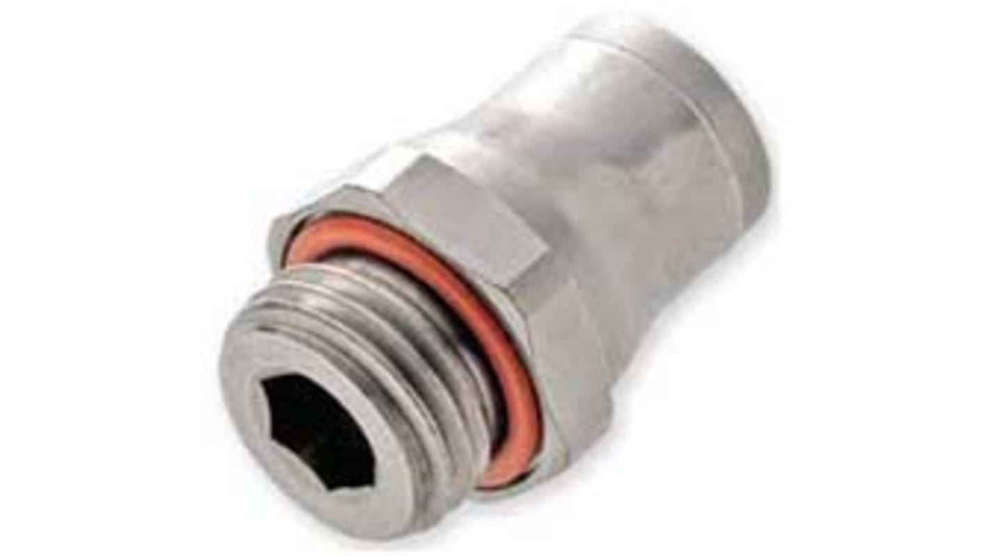 Legris LF3600 Series Straight Threaded Adaptor, G 1/4 Male to Push In 4 mm, Threaded-to-Tube Connection Style