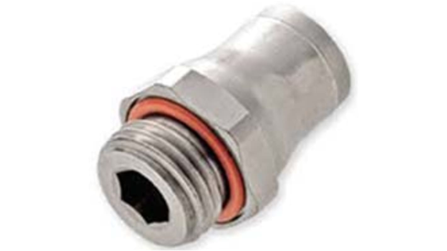 Legris LF3600 Series Straight Threaded Adaptor, G 1/4 Male to Push In 10 mm, Threaded-to-Tube Connection Style