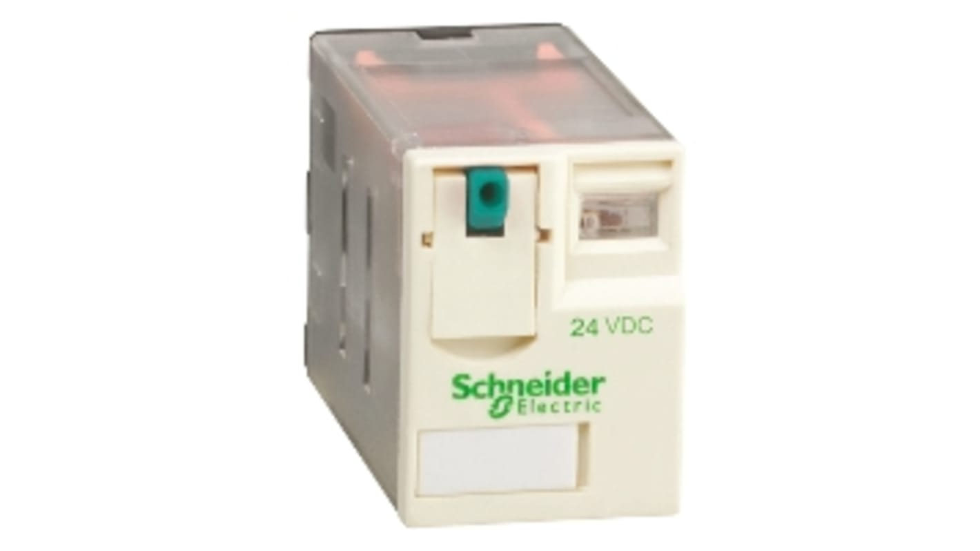 Schneider Electric パワーリレー 24V dc, 4c接点 プラグイン タイプ