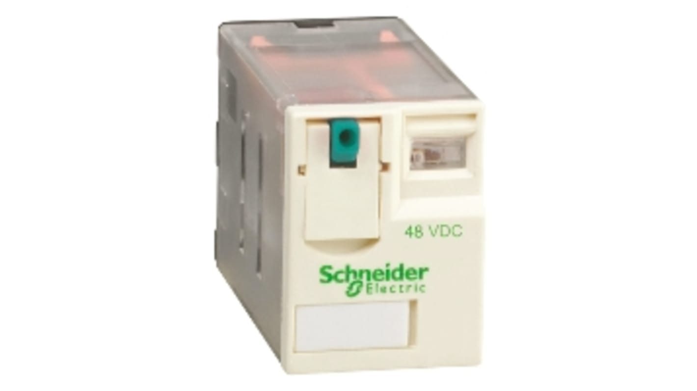 Schneider Electric Plug In Power Relay, 48V dc Coil, 3A Switching Current, 4PDT