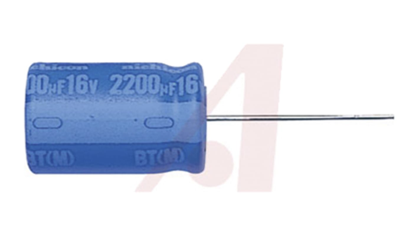 Nichicon BT, THT Elektrolyt Kondensator 47μF ±20% / 50V dc, Ø 8mm x 11.5mm, bis 125°C