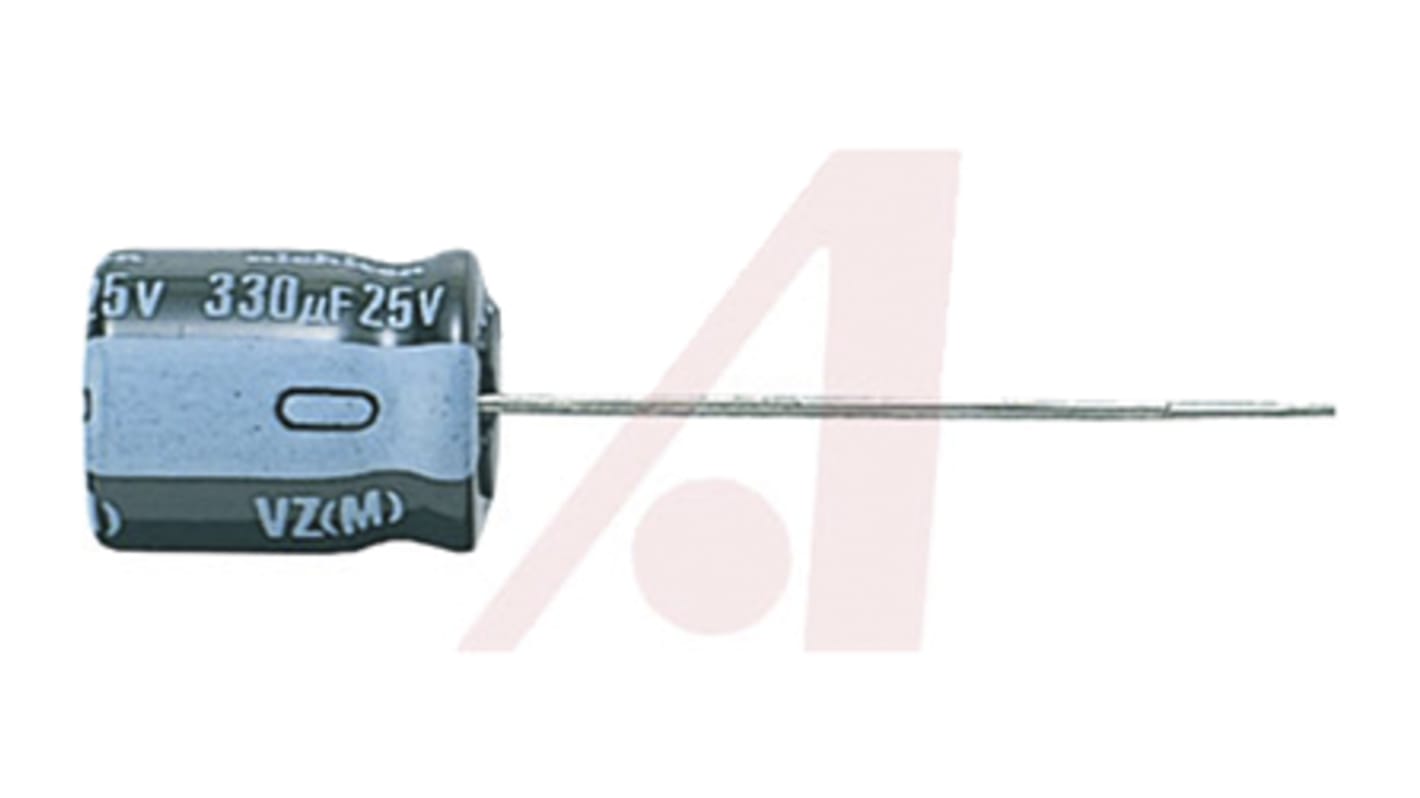 Nichicon VZ, THT Elektrolyt Kondensator 33μF ±20% / 63V dc, Ø 6.3mm x 11mm, bis 105°C