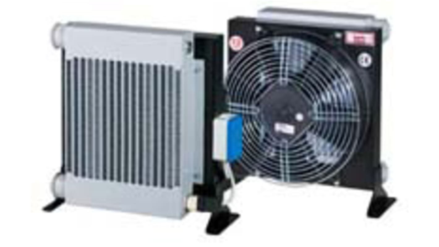 RS PRO BC series 12V dc Hydraulic Oil Cooler, 25 to 150L/min max, 16 (Dynamic) bar, 25 (Static) bar max