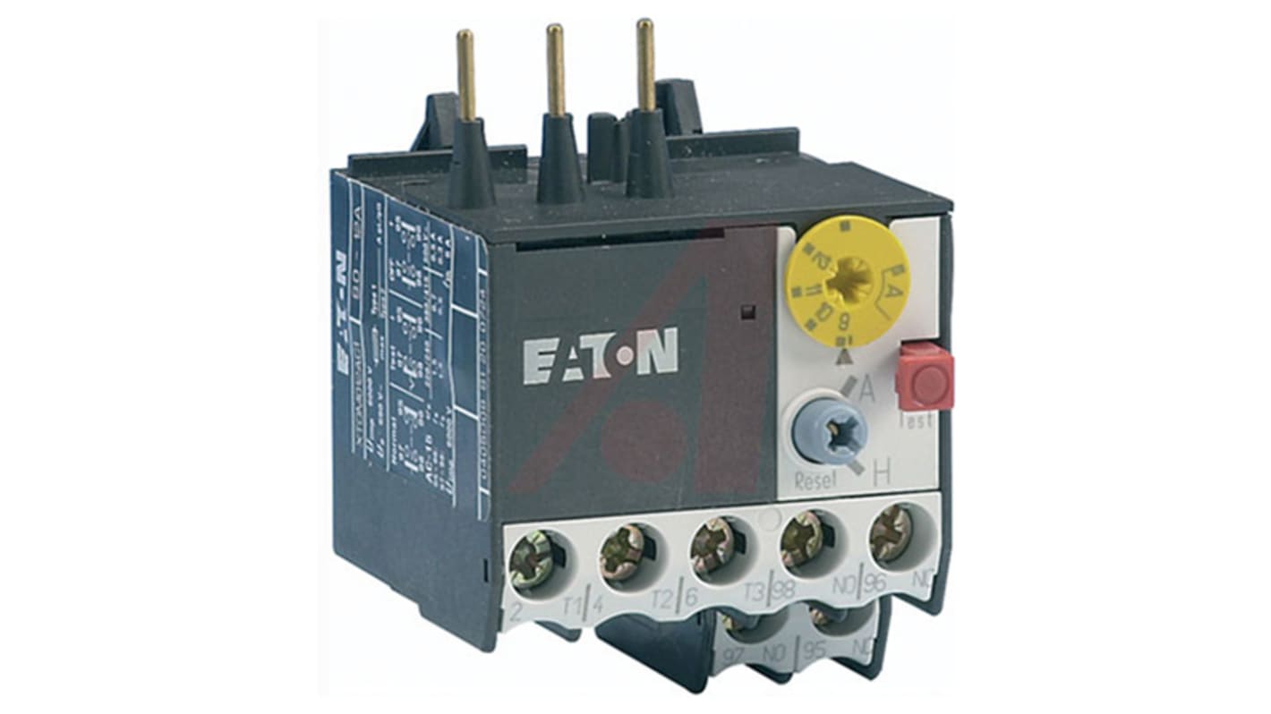 Eaton Overload Relay 1NO + 1NC, 12 A F.L.C, 10 A Contact Rating, 2.6 W, 3P