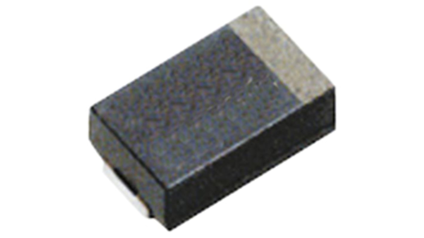 Panasonic SP-CAP SX, SMD Polymerkondensator 390μF ±20% / 2.5V dc, -40°C → +105°C