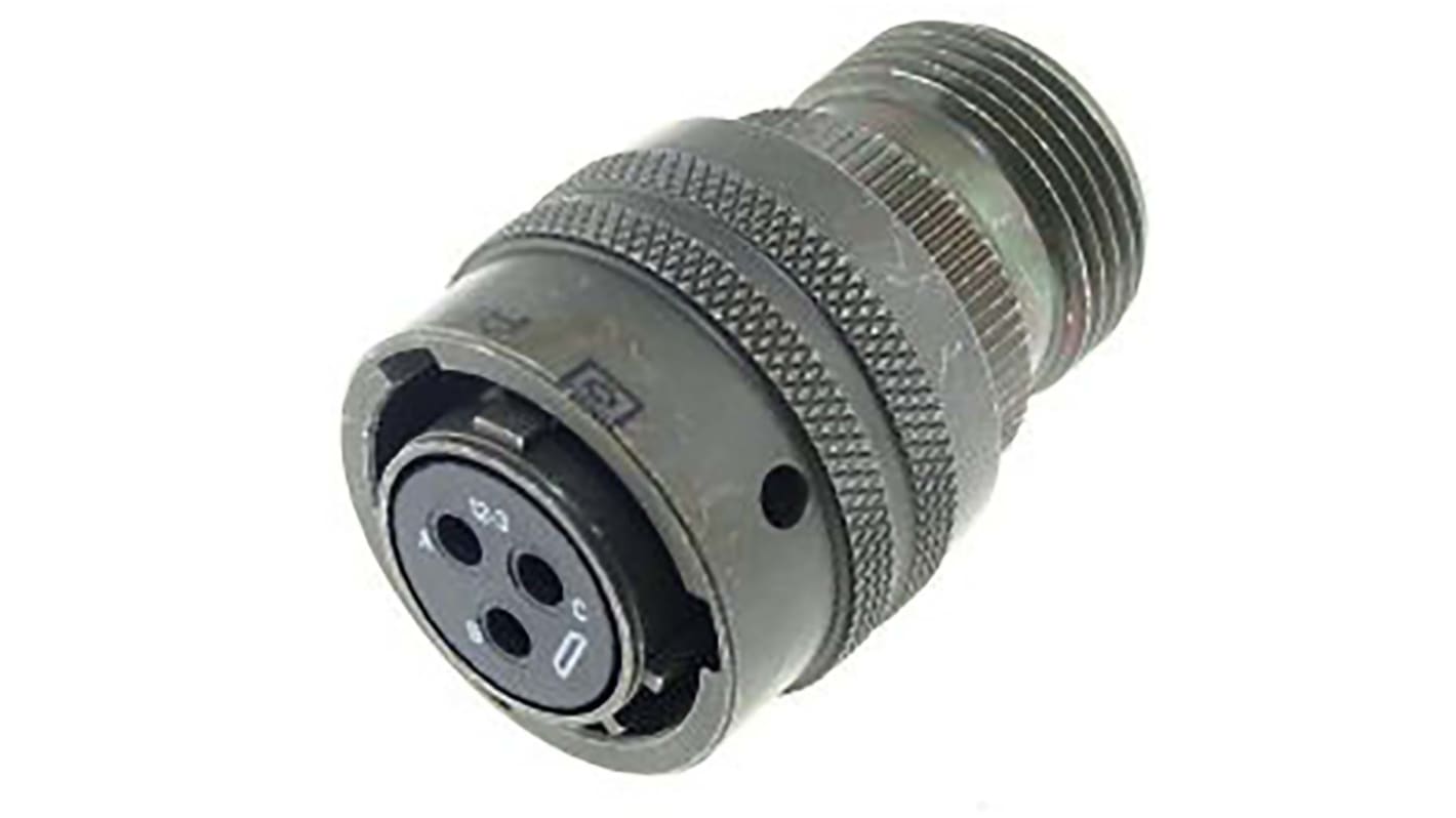 Amphenol Socapex, PT 3 Way Cable Mount MIL Spec Circular Connector Plug, Socket Contacts,Shell Size 12, Bayonet,