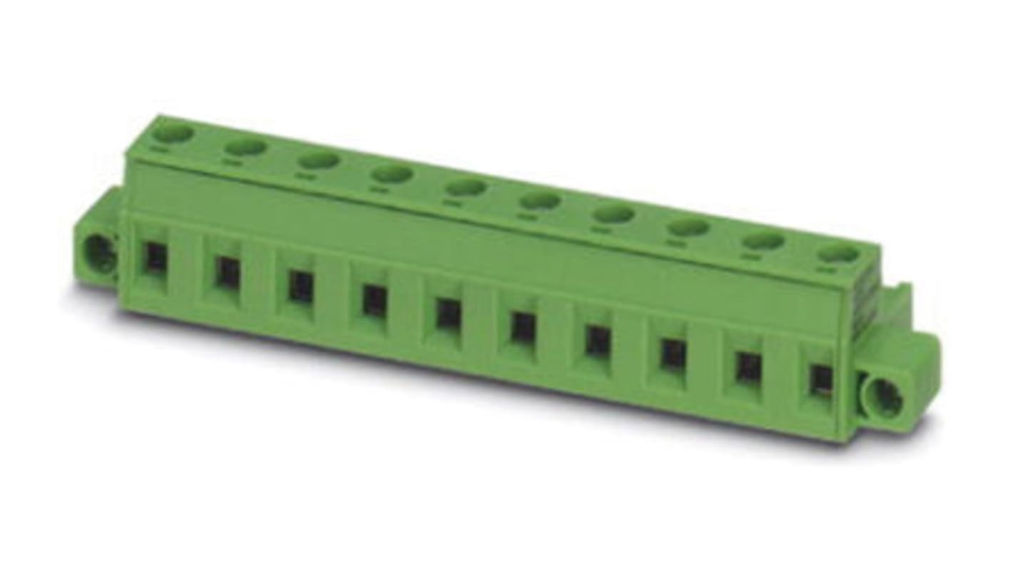 Phoenix Contact 11 Way Pluggable Terminal Block, Plug, Solder Termination