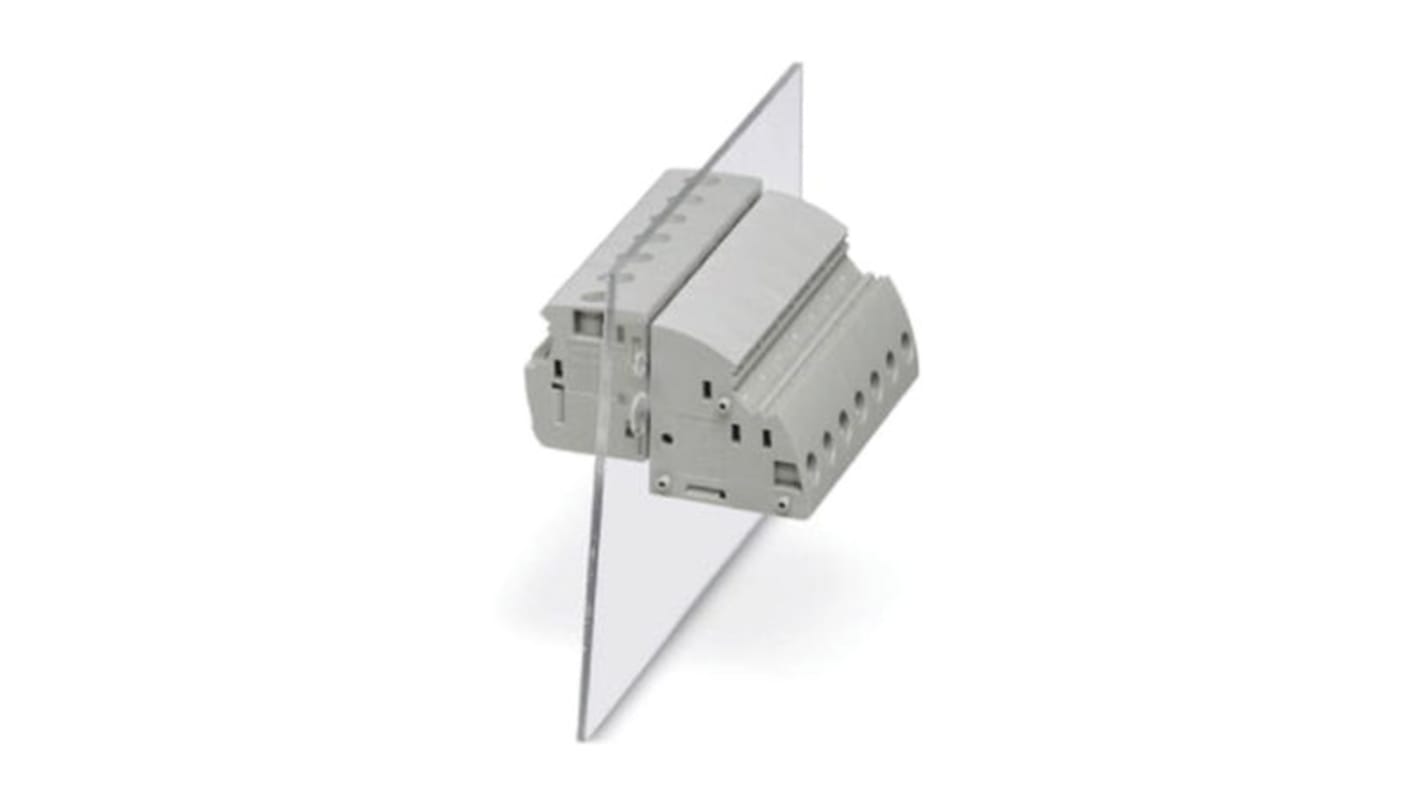 Phoenix Contact 7.62mm Pitch 9 Way Right Angle Pluggable Terminal Block, Header, Through Hole, Solder Termination