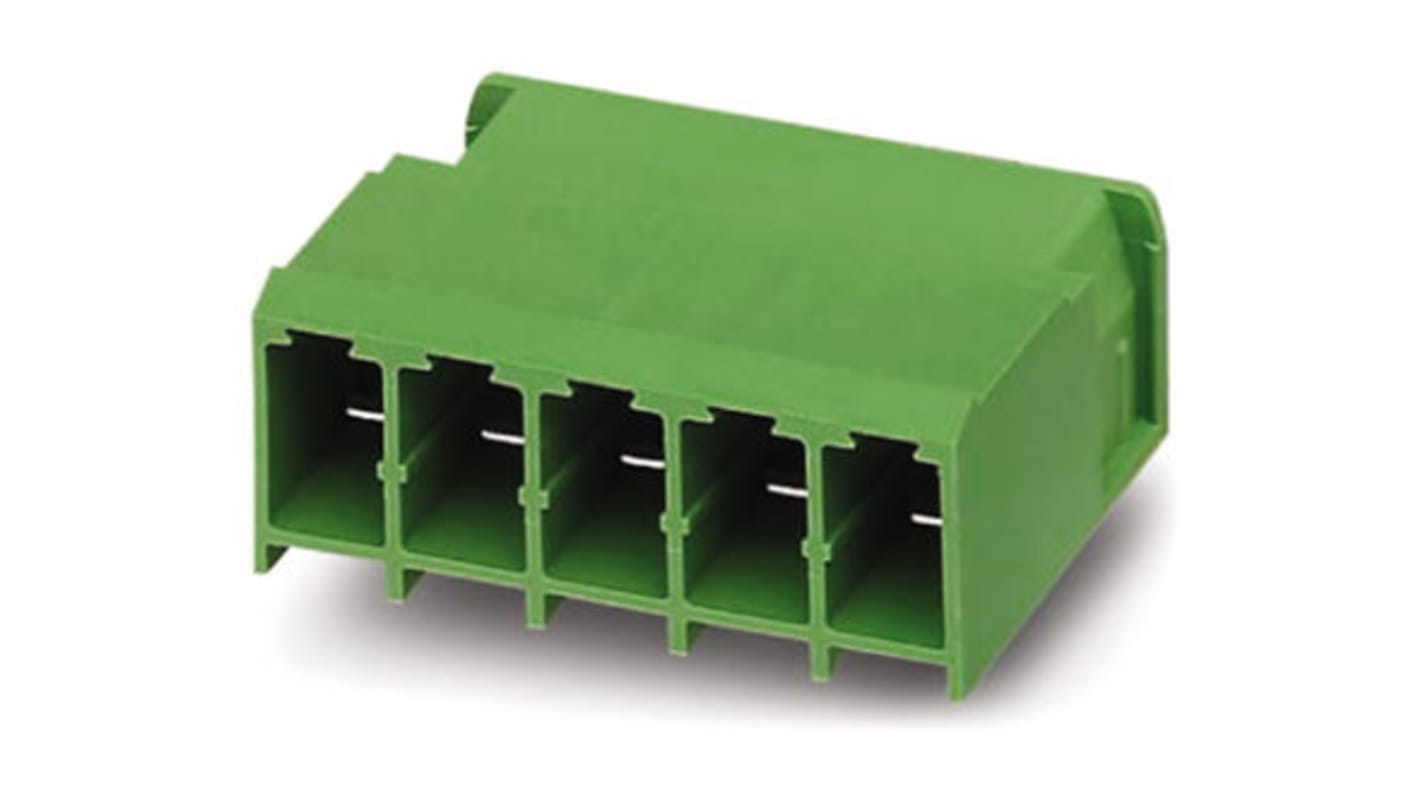 Phoenix Contact 7.62mm Pitch 7 Way Pluggable Terminal Block, Header, Solder Termination