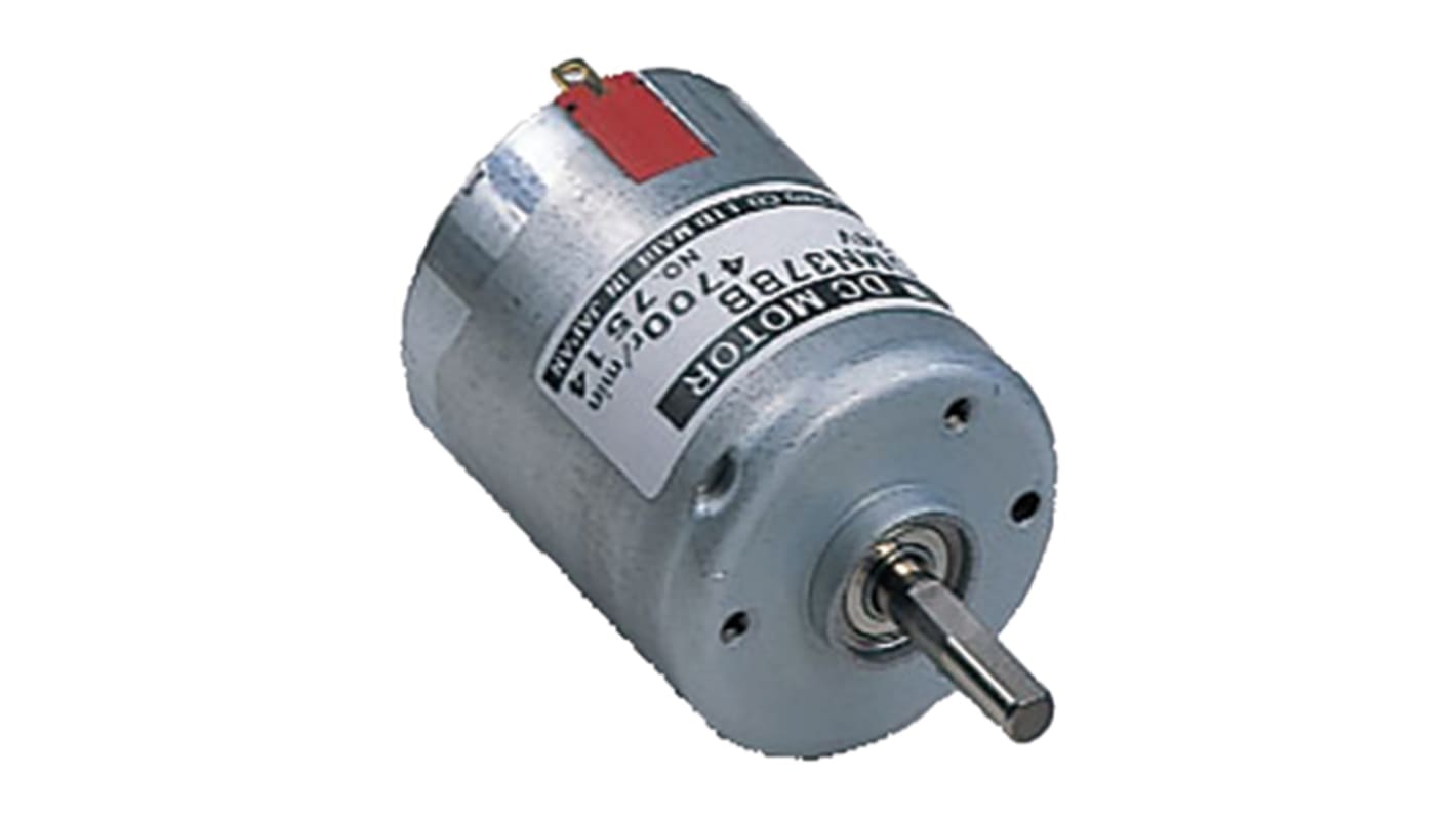 Motor DC Nidec serie DMN37, 24 V dc, 7,2 W, 4.700 rpm, par máx. 14,7 mNm, Ø de eje 5mm