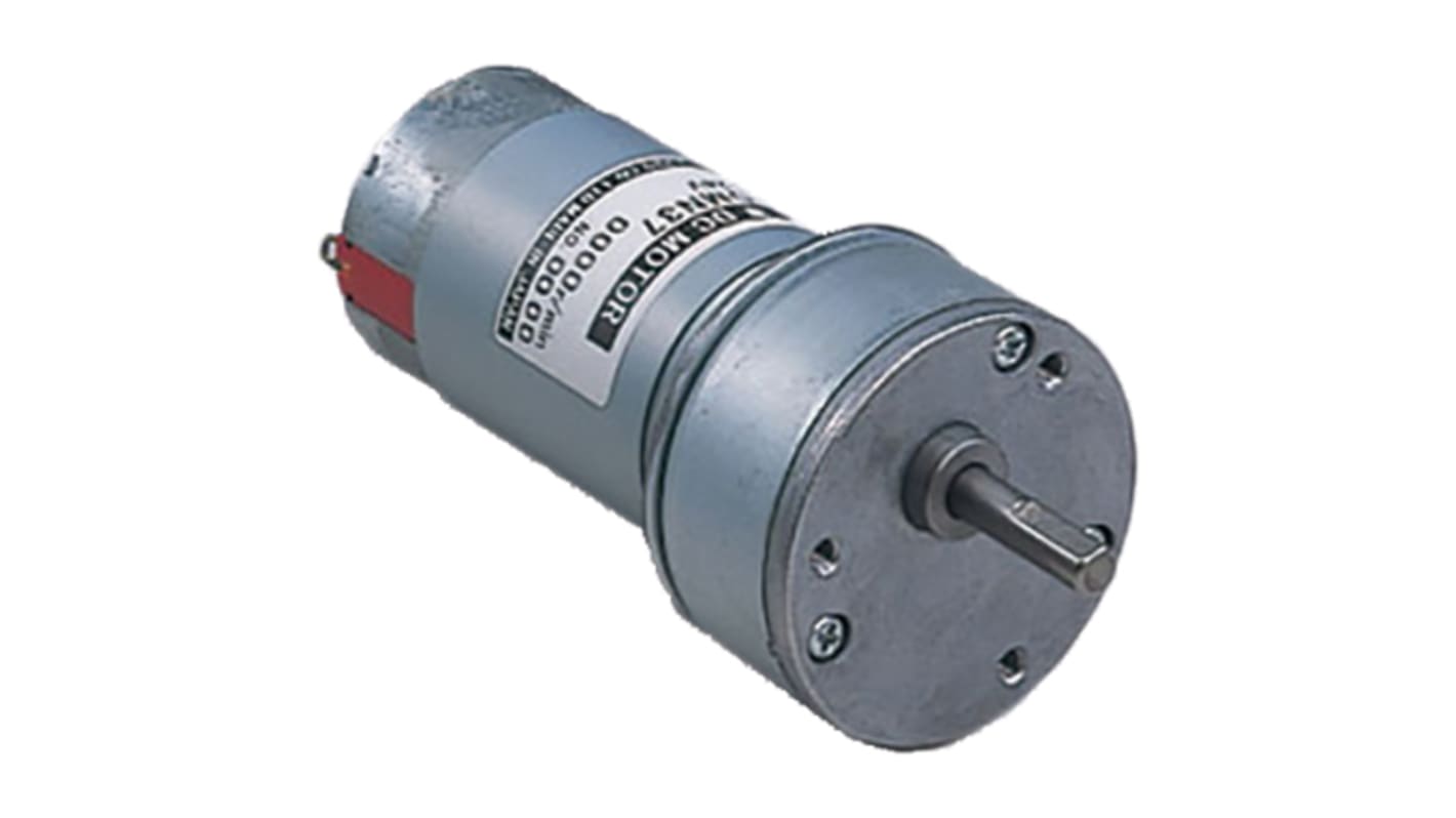 Nidec Brushed Geared DC Geared Motor, 9.2 W, 24 V dc, 1 Nm, 52 rpm, 6.8mm Shaft Diameter