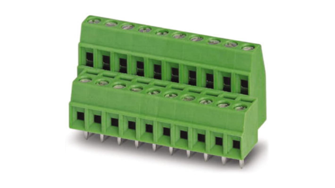 Phoenix Contact SMKDS 1/13-3.5 Series PCB Terminal Block, 13-Contact, 3.5mm Pitch, Through Hole Mount, Screw Termination