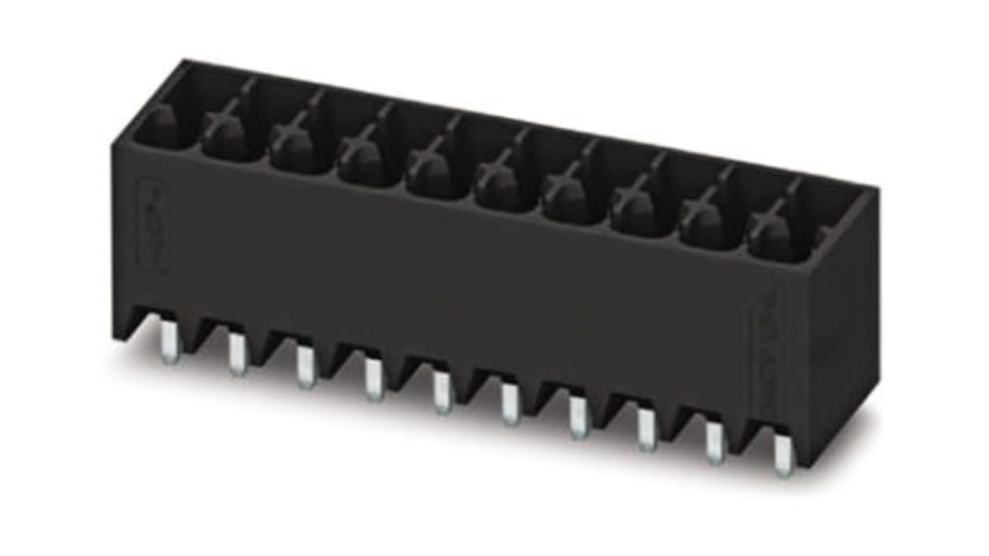 Phoenix Contact 5.08mm Pitch 16 Way Right Angle Pluggable Terminal Block, Header, Through Hole, Solder Termination