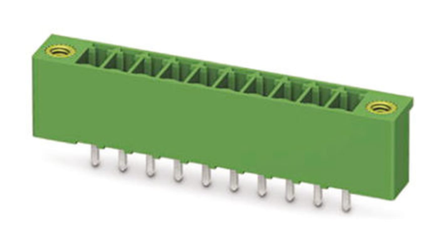 Phoenix Contact 3.5mm Pitch 16 Way Pluggable Terminal Block, Header, Solder Termination