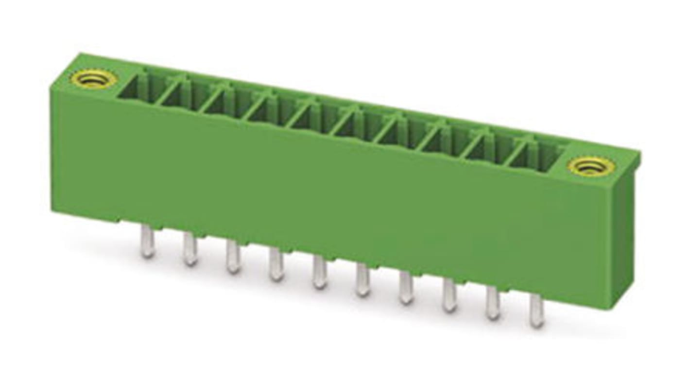 Phoenix Contact 3.5mm Pitch 15 Way Pluggable Terminal Block, Header, Solder Termination