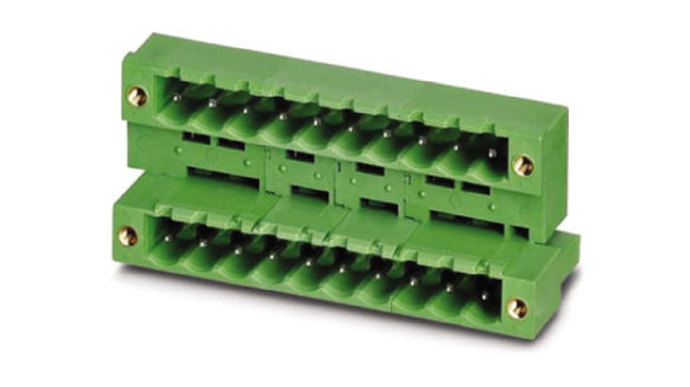 Phoenix Contact 5.08mm Pitch 4 Way Pluggable Terminal Block, Header, Solder Termination