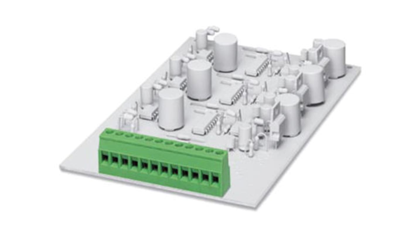 Borne para PCB Phoenix Contact de 8 vías, paso 5mm, 17.5A, de color Verde, montaje Montaje en orificio pasante,