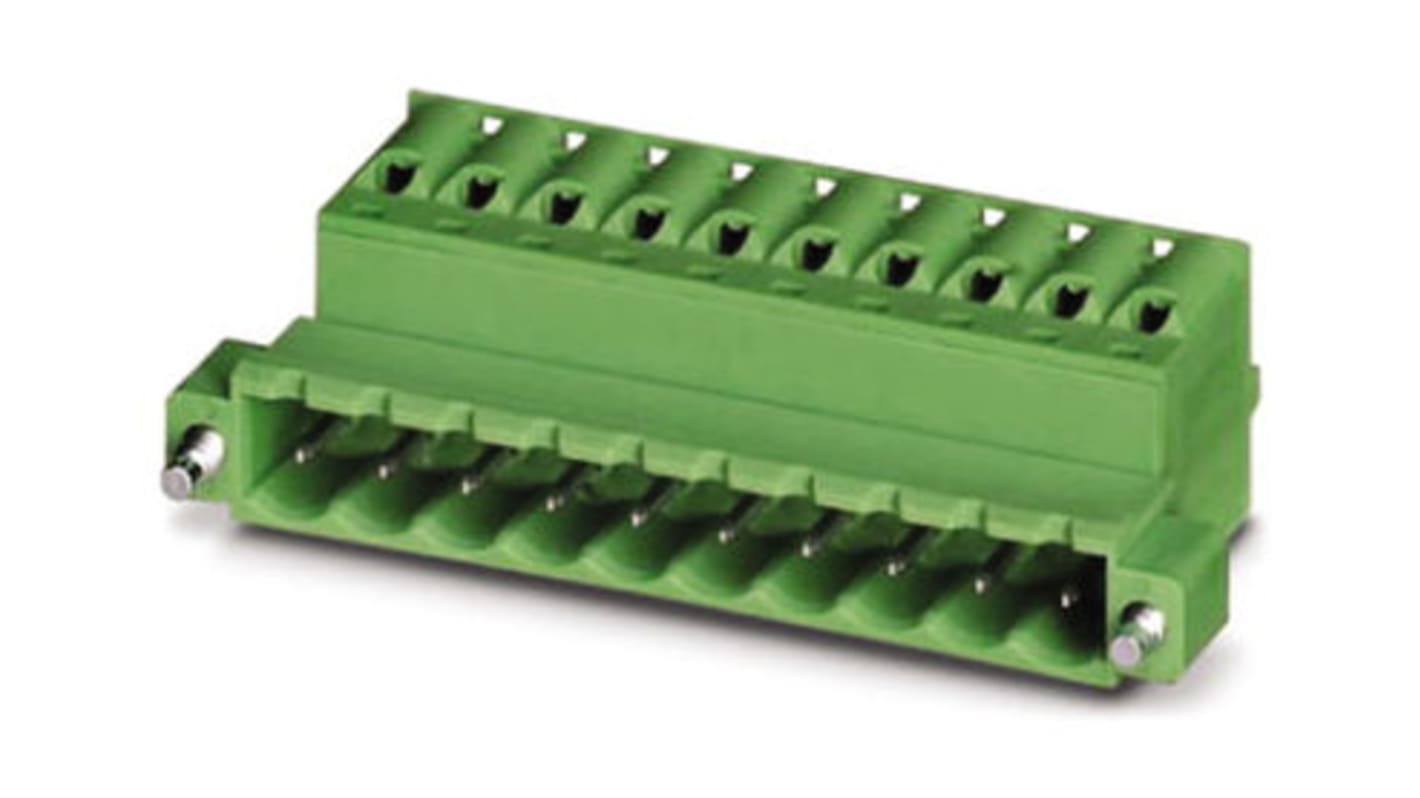 Phoenix Contact GMKDS 3/ 4 Series PCB Terminal Block, 4-Contact, 7.5mm Pitch, Through Hole Mount, Screw Termination