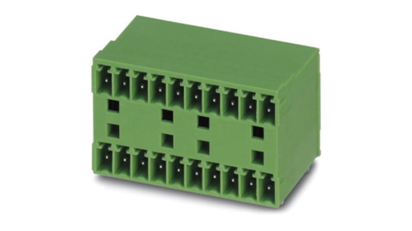 Phoenix Contact 3.81mm Pitch 16 Way Pluggable Terminal Block, Header, Solder Termination