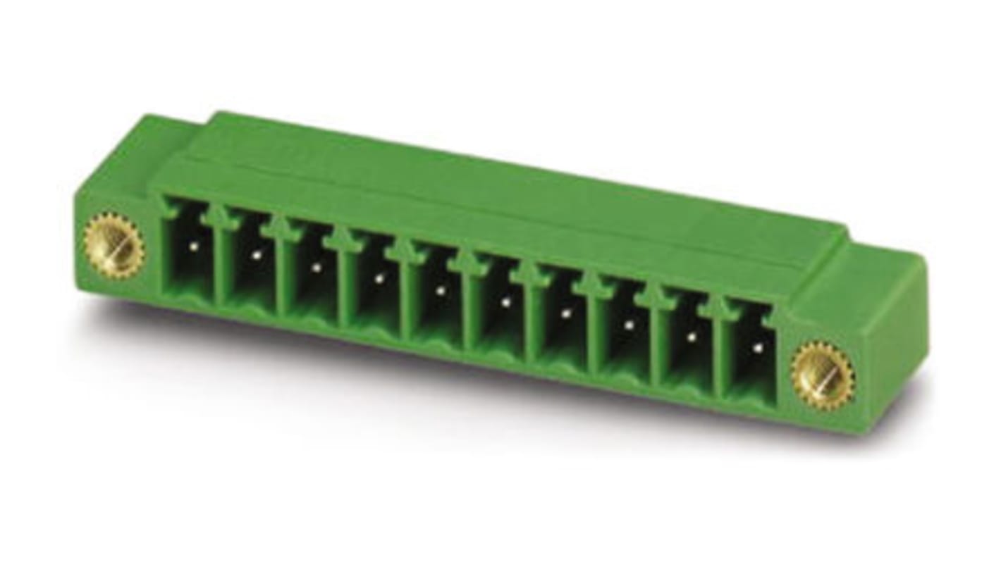 Phoenix Contact 3.5mm Pitch 20 Way Pluggable Terminal Block, Header, Solder Termination