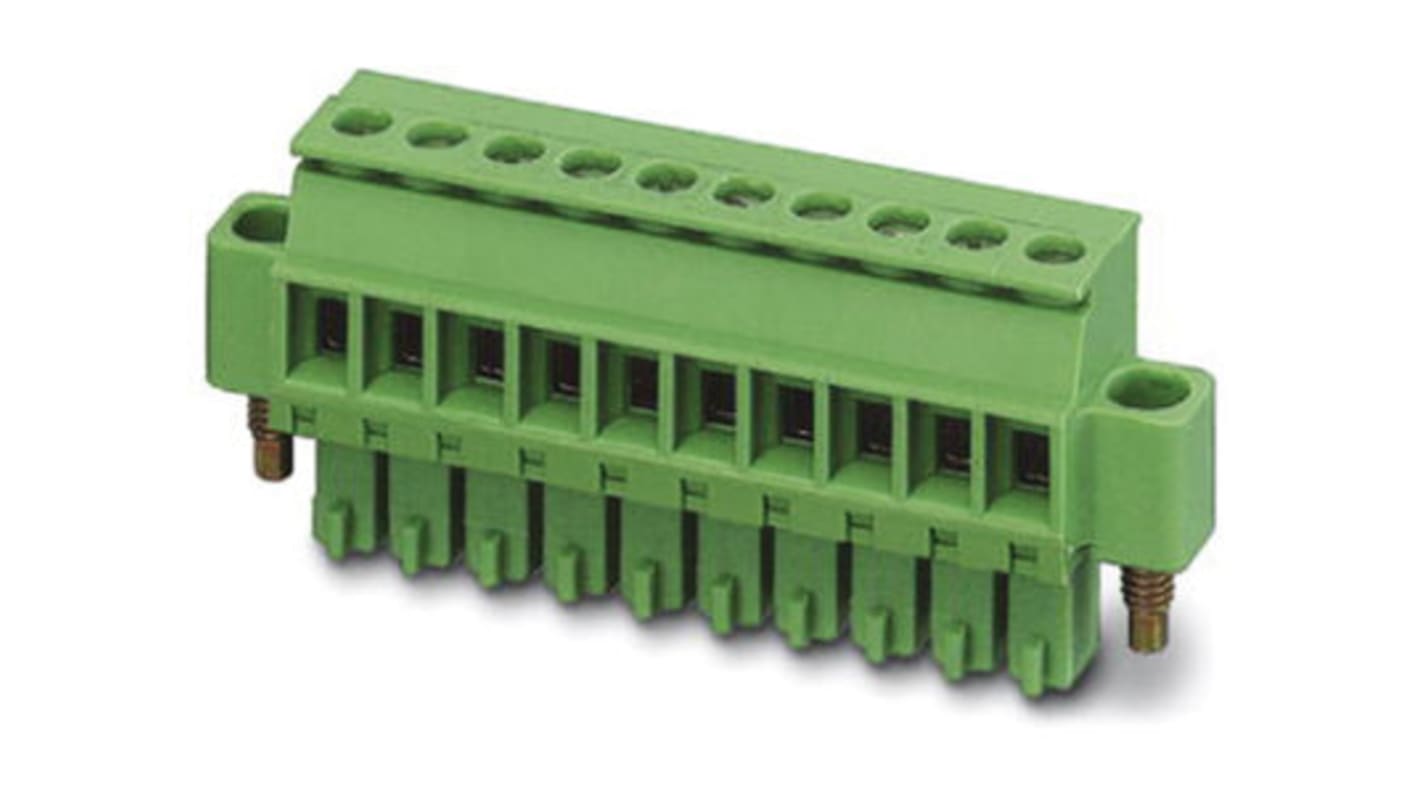 Phoenix Contact 15 Way Pluggable Terminal Block, Plug, Solder Termination