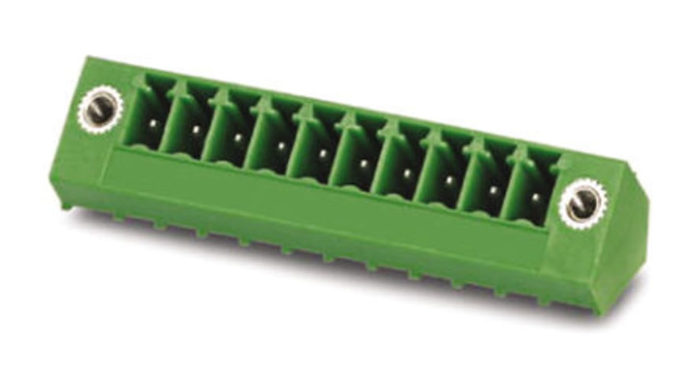 Phoenix Contact 3.81mm Pitch 16 Way Pluggable Terminal Block, Header, Solder Termination