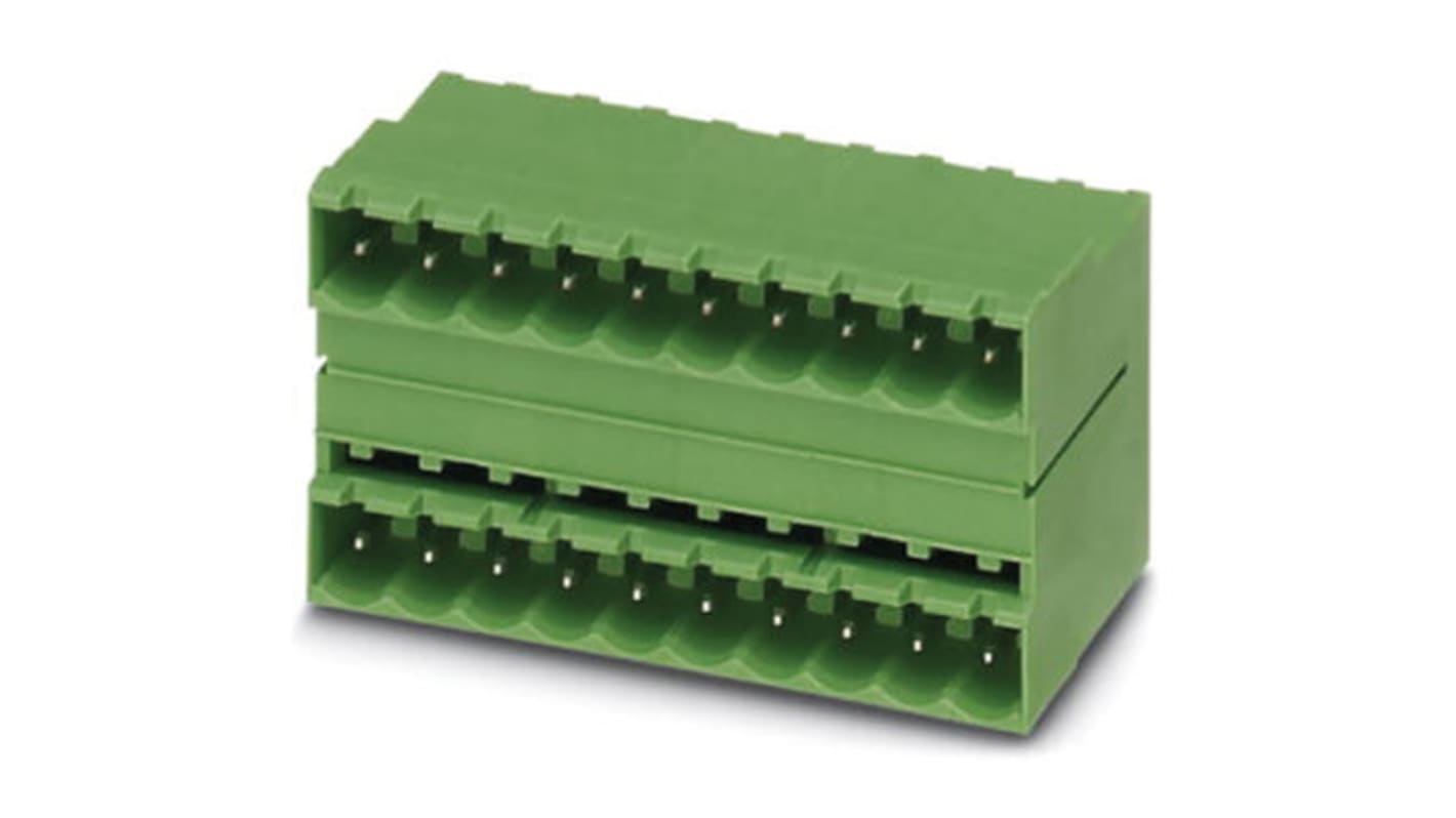 Phoenix Contact 5.08mm Pitch 23 Way Pluggable Terminal Block, Header, Solder Termination