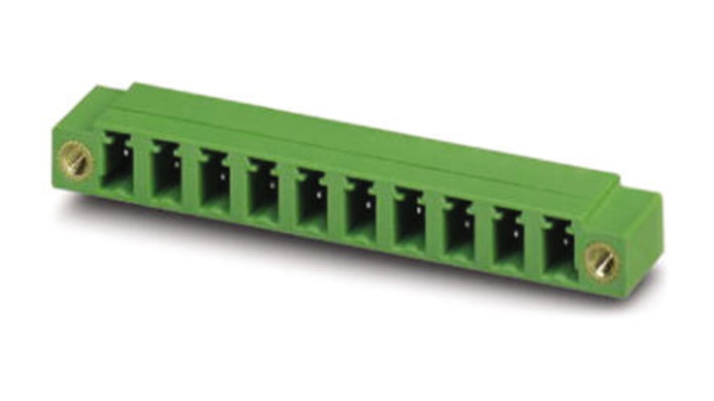 Phoenix Contact 5.08mm Pitch 6 Way Right Angle Pluggable Terminal Block, Header, Through Hole, Solder Termination