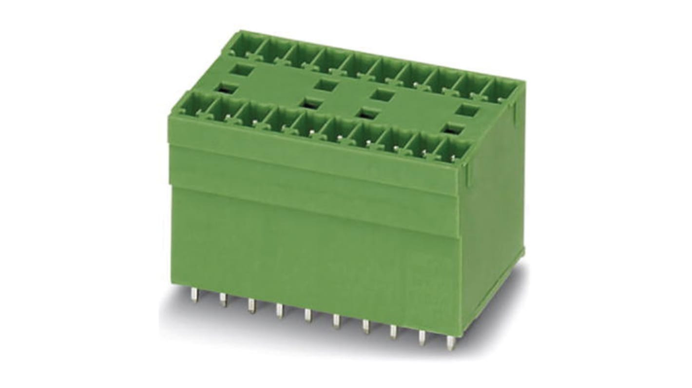 Phoenix Contact 3.81mm Pitch 9 Way Pluggable Terminal Block, Header, Solder Termination