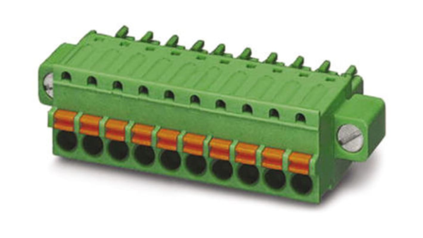 Phoenix Contact MC 1.5/19-STF-3.81 Series PCB Terminal Block, 19-Contact, 3.81mm Pitch, Screw Termination