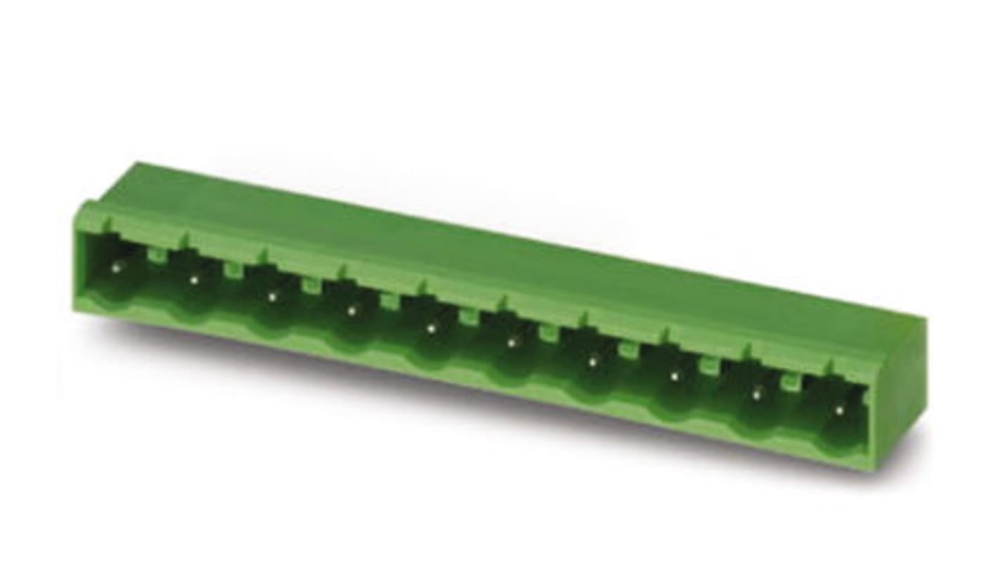 Phoenix Contact 5.0mm Pitch 16 Way Pluggable Terminal Block, Header, Solder Termination