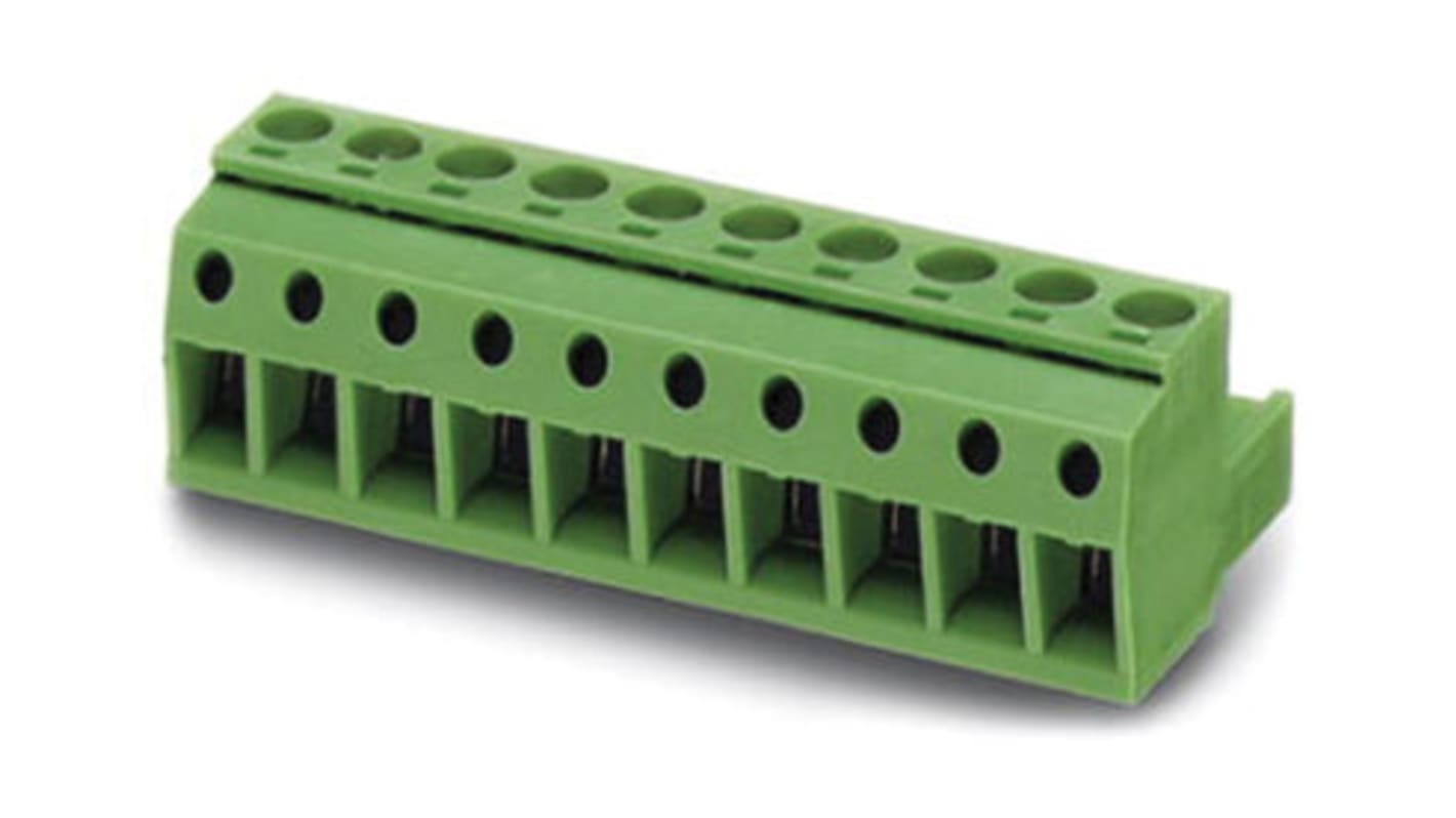 Phoenix Contact 24 Way Pluggable Terminal Block, Plug, Solder Termination