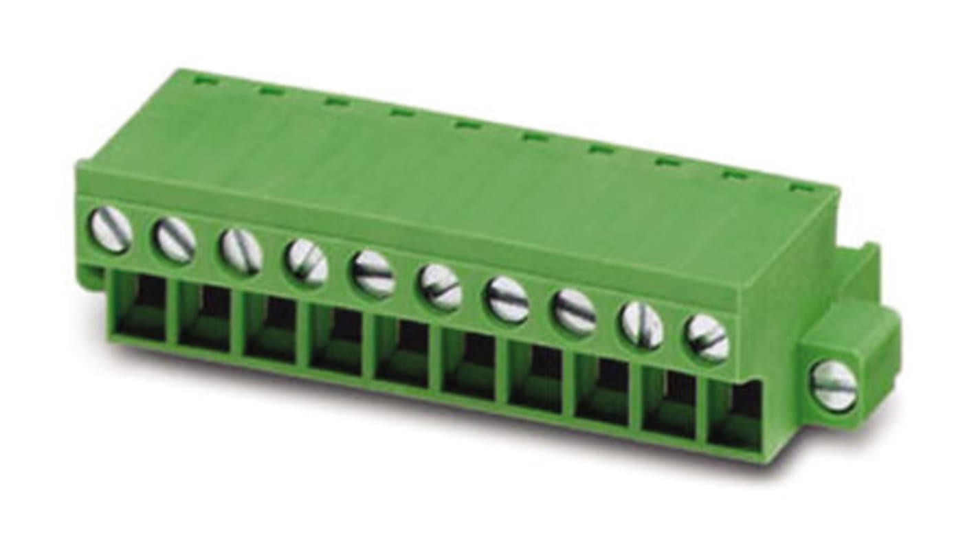 1779712 | Phoenix Contact 5mm Pitch 9 Way Pluggable Terminal Block ...