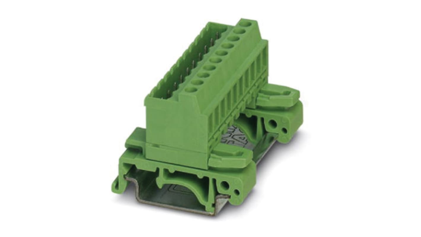 Phoenix Contact 5.08mm Pitch 8 Way Pluggable Terminal Block, Plug, Plug-In, Screw Termination