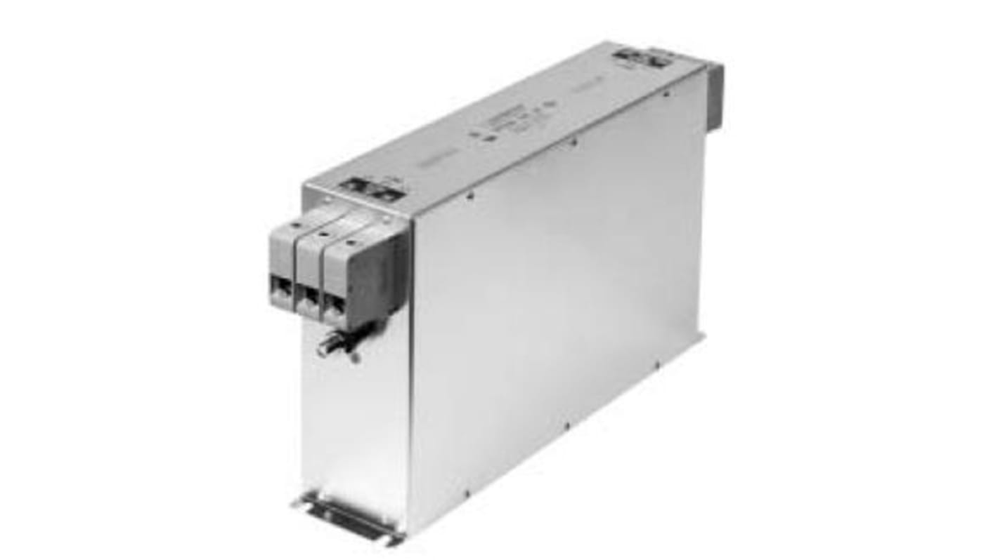 Schaffner, FN258 75A 3 x 480/277 V ac 0 → 60Hz, Chassis Mount RFI Filter, Terminal Block 3 Phase
